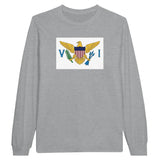 T-shirt manches longues îles vierges coton mélangé imprimé