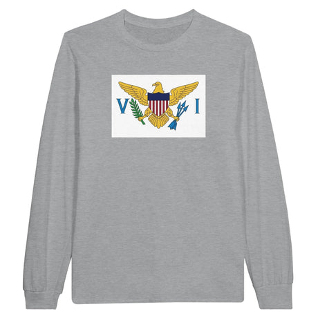 T-shirt manches longues îles vierges coton mélangé imprimé