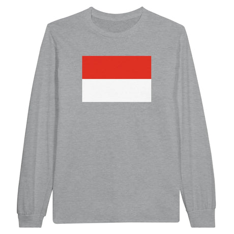 T-shirt manches longues indonésie coton mélangé imprimé