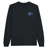 T-shirt manches longues islande broderie couleur coton doux