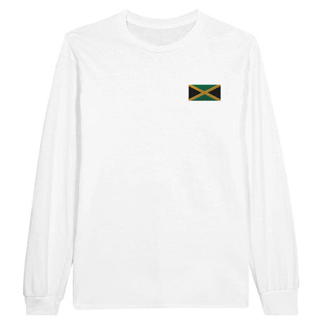 T-shirt manches longues jamaïque broderie couleur coton doux