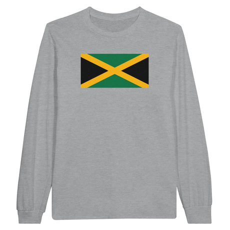 T-shirt manches longues jamaïque coton mélangé imprimé