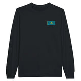 T-shirt manches longues kazakhstan broderie coton doux