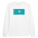 T-shirt manches longues kazakhstan couleur coton mélangé
