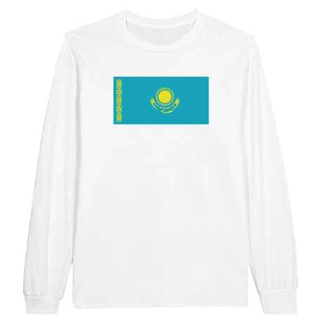 T-shirt manches longues kazakhstan couleur coton mélangé