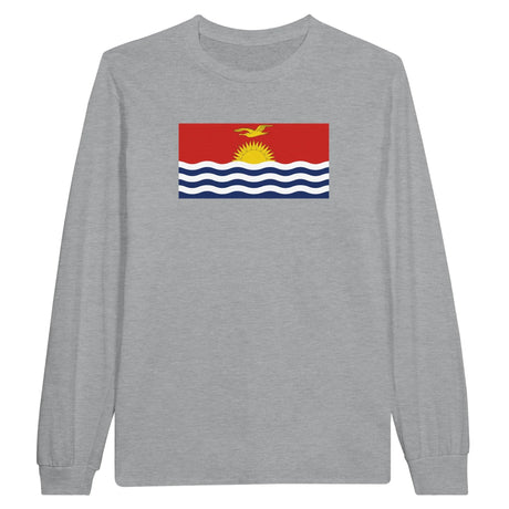T-shirt manches longues kiribati coton mélangé imprimé