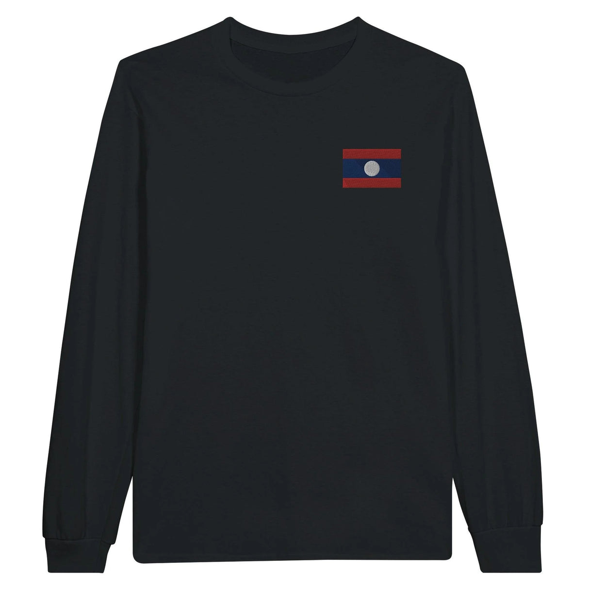 T-shirt manches longues laos broderie couleur coton doux