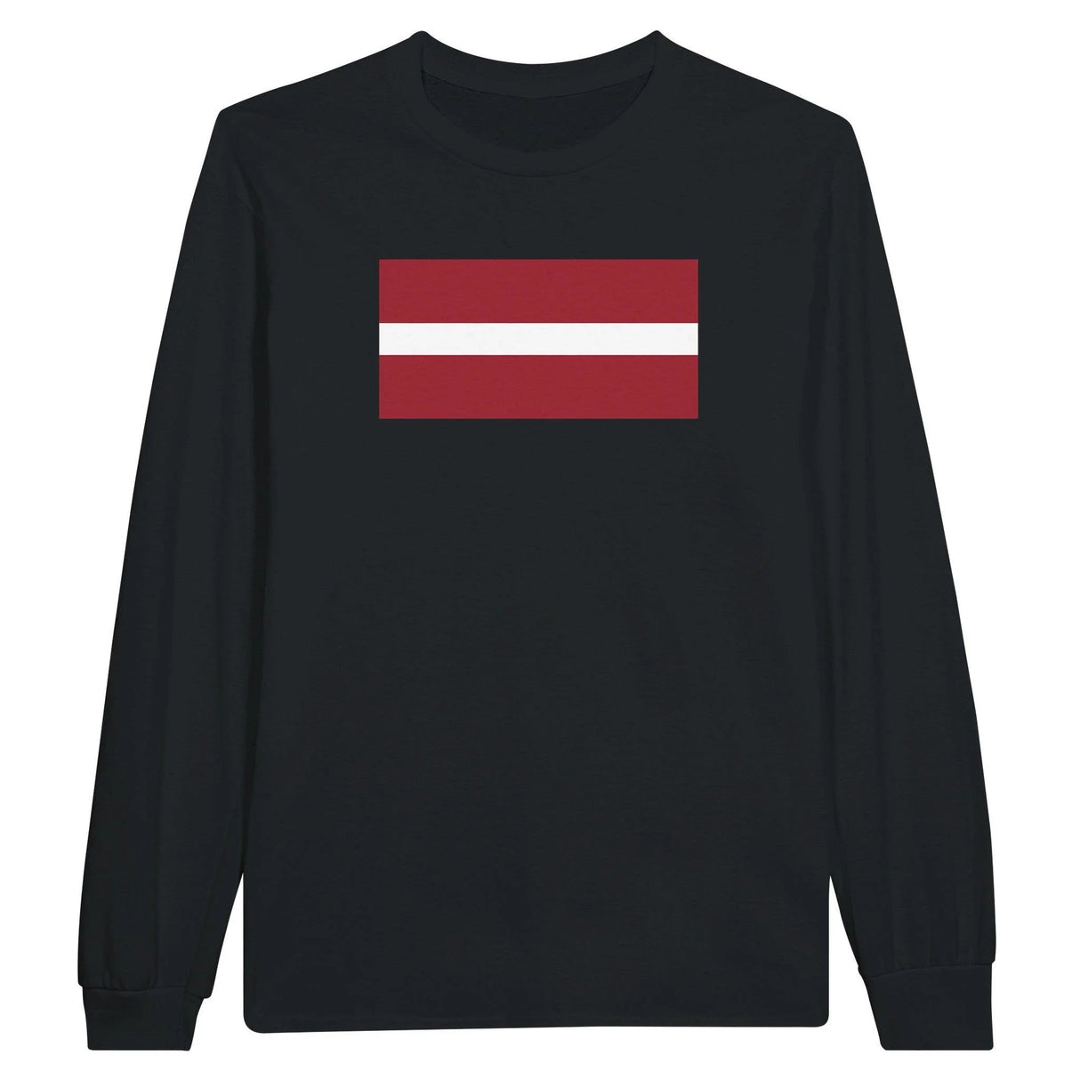 T-shirt manches longues lettonie couleur coton mélangé doux