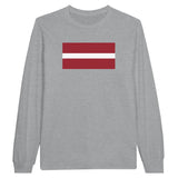 T-shirt manches longues lettonie couleur coton mélangé doux