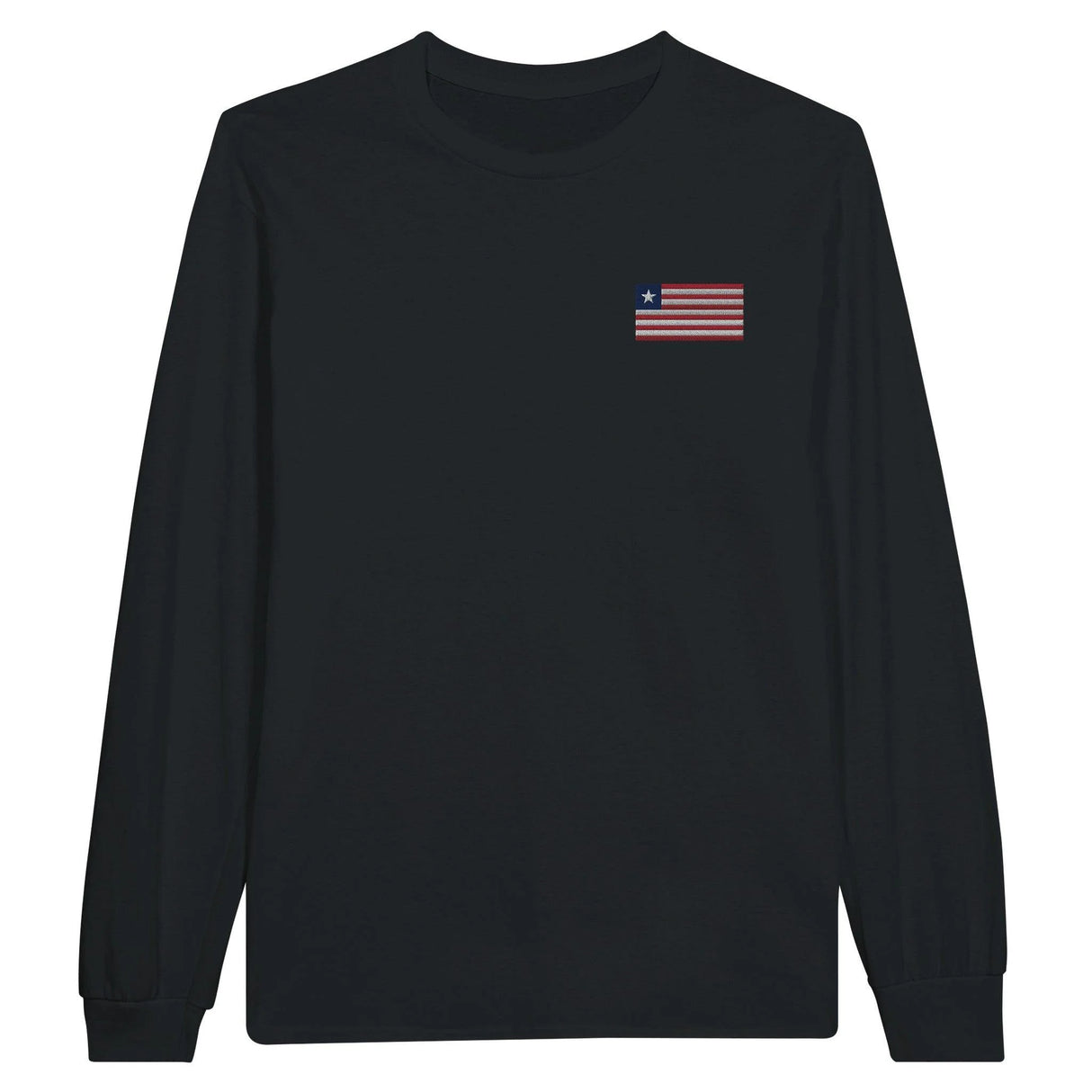 T-shirt manches longues liberia broderie couleur coton doux