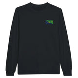 T-shirt manches longues l’île christmas broderie coton mélangé