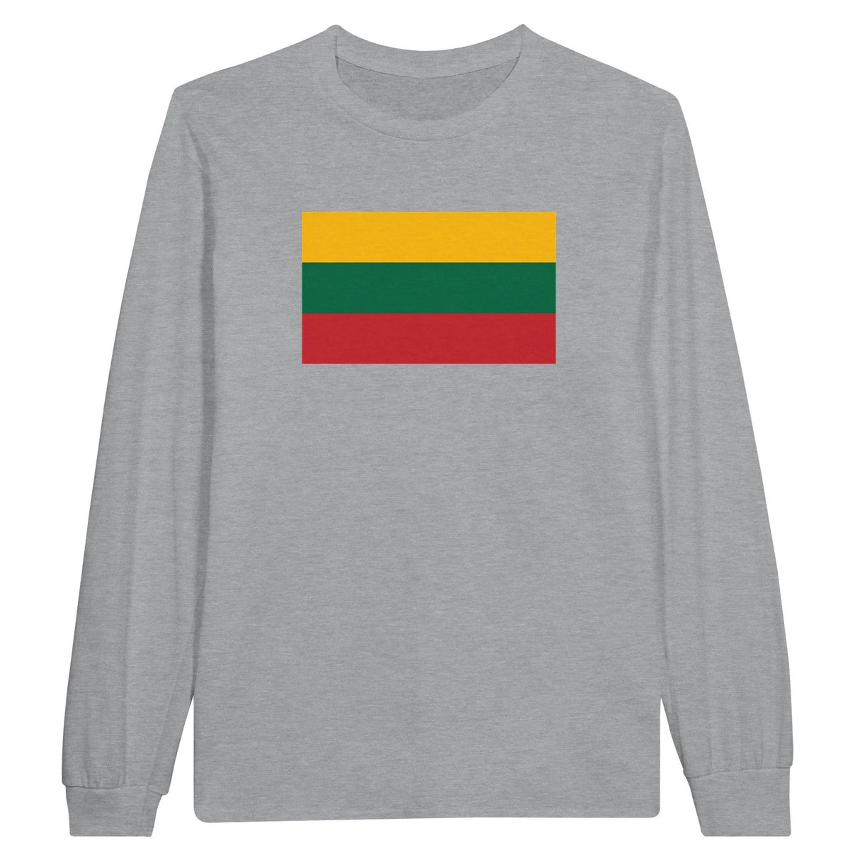 T-shirt manches longues lituanie coton mélangé imprimé