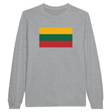 T-shirt manches longues lituanie coton mélangé imprimé
