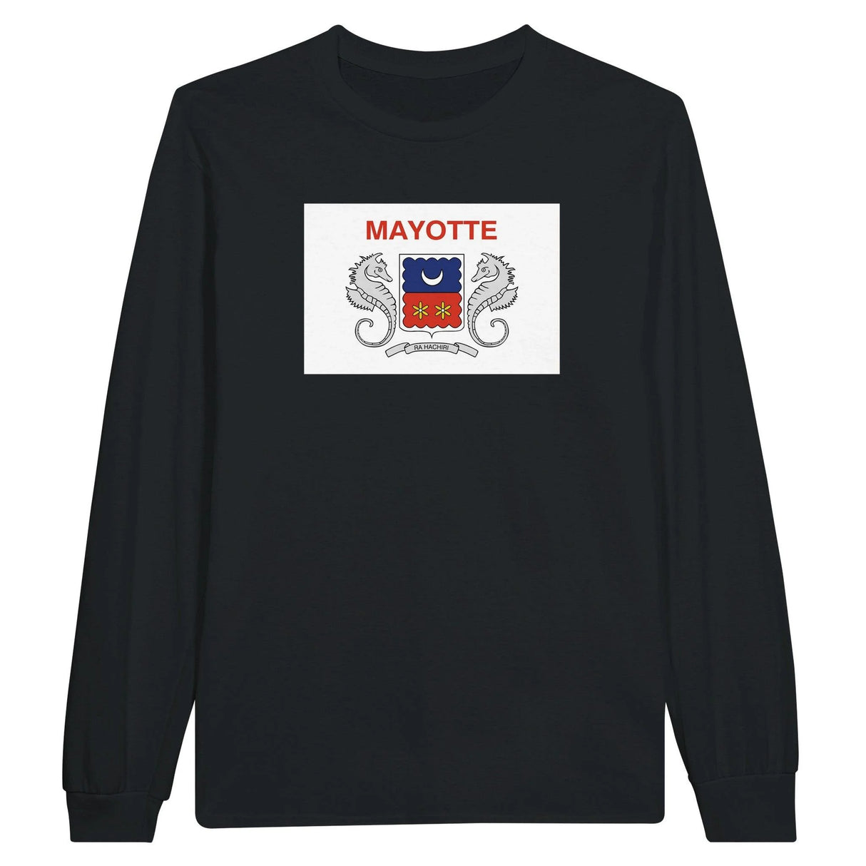 T-shirt manches longues mayotte couleur coton mélangé doux