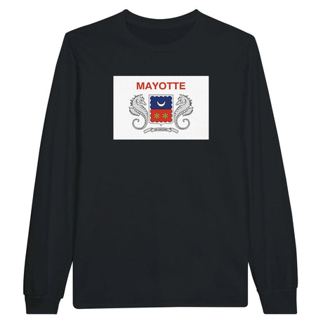 T-shirt manches longues mayotte couleur coton mélangé doux