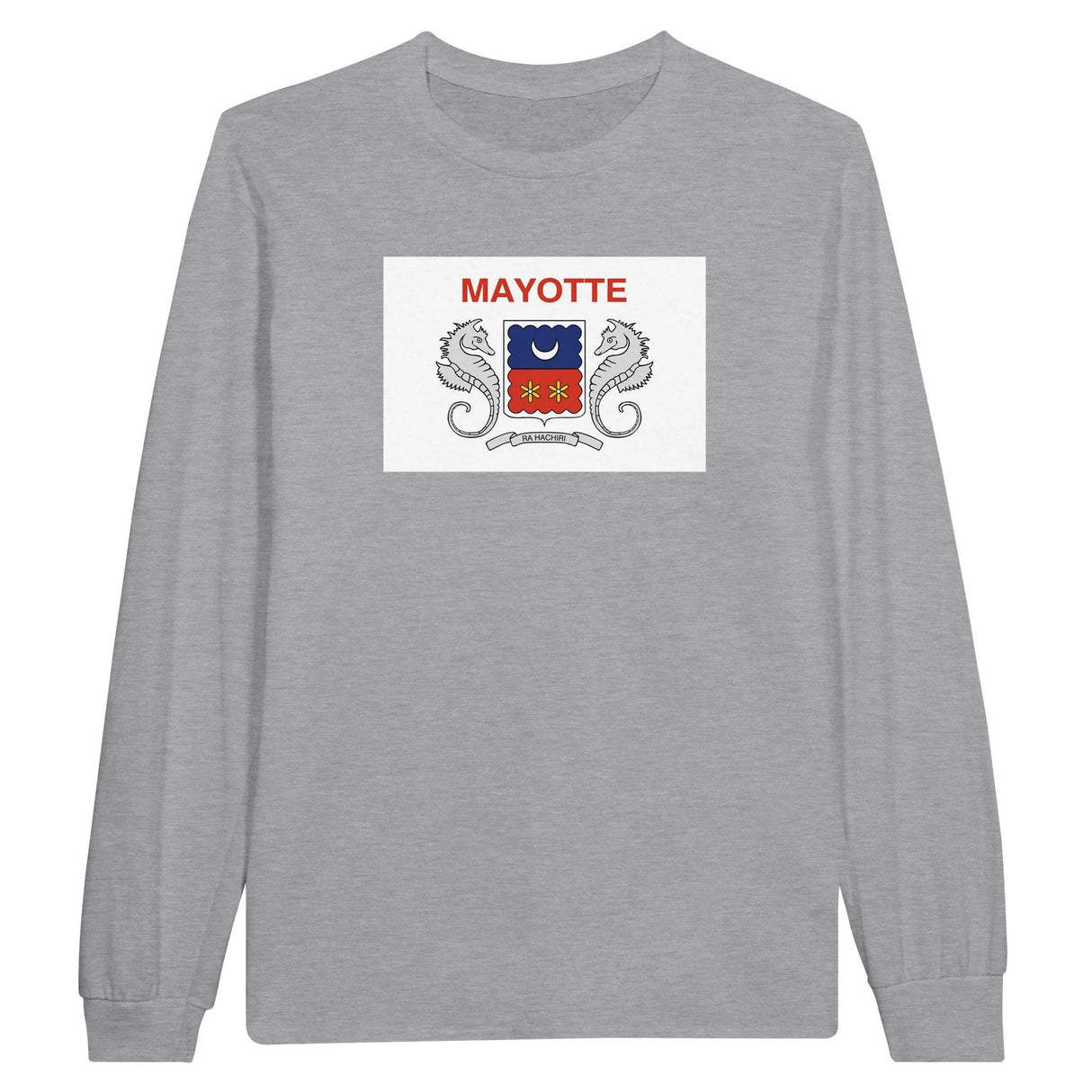 T-shirt manches longues mayotte couleur coton mélangé doux