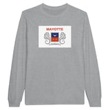 T-shirt manches longues mayotte couleur coton mélangé doux