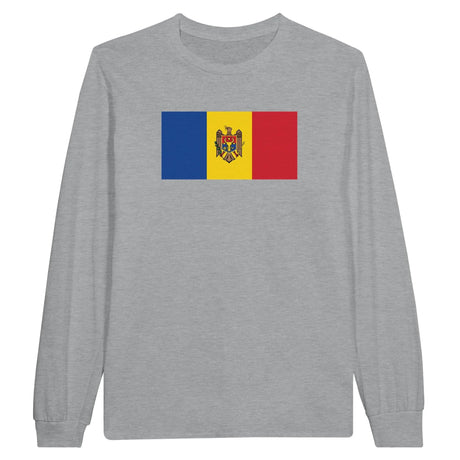 T-shirt manches longues moldavie coton mélangé imprimé