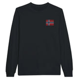 T-shirt manches longues norvège broderie coton doux