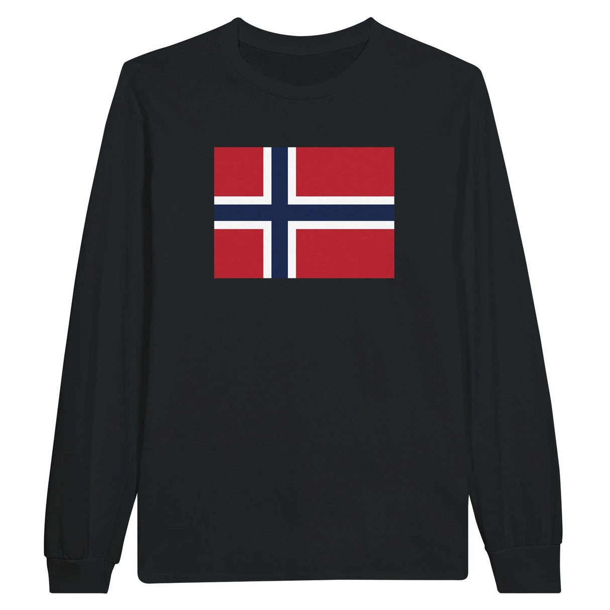 T-shirt manches longues norvège coton mélangé imprimé