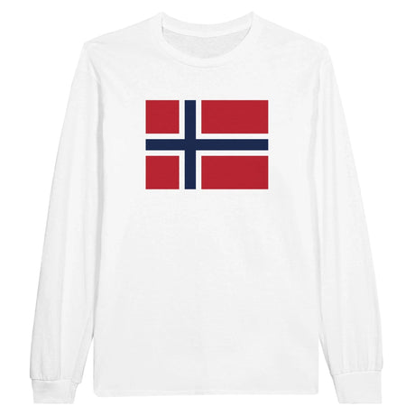 T-shirt manches longues norvège coton mélangé imprimé