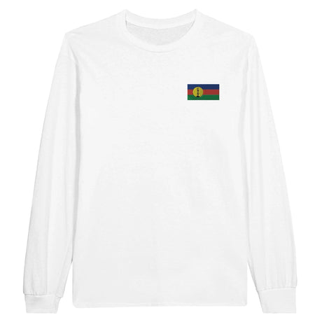 T shirt manches longues nouvelle calédonie broderie coton doux