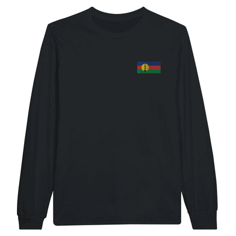 T shirt manches longues nouvelle calédonie broderie coton doux