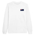 T-shirt manches longues nouvelle-zélande broderie coton doux
