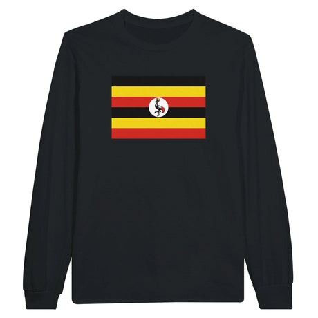 T-shirt manches longues ouganda coton mélangé imprimé doux