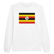 T-shirt manches longues ouganda coton mélangé imprimé doux