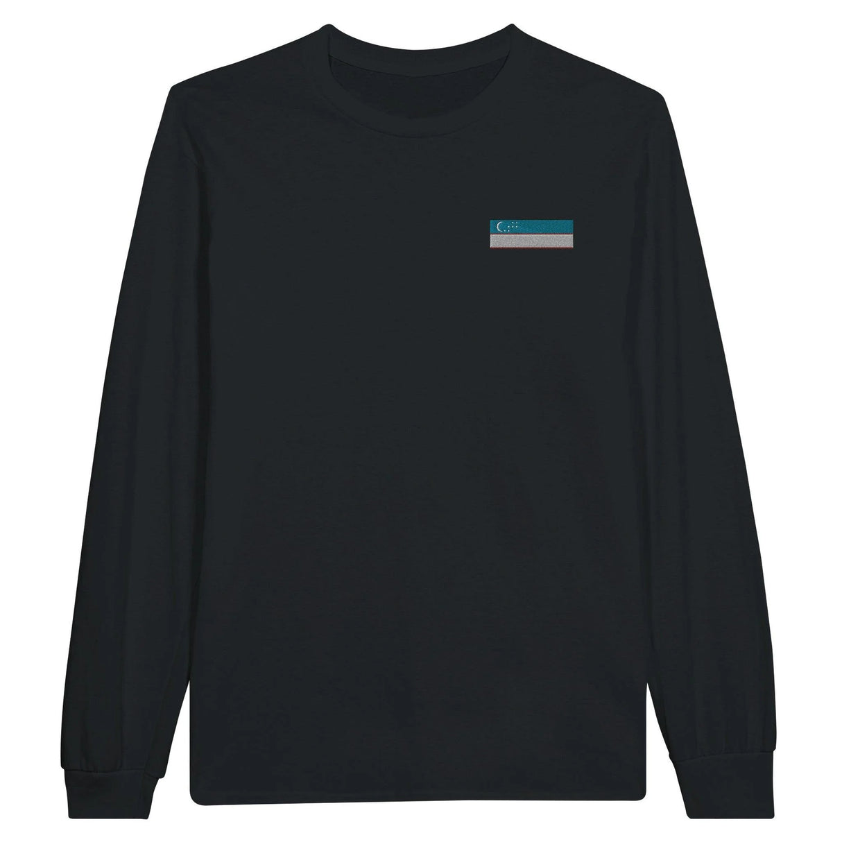 T-shirt manches longues ouzbékistan broderie coton doux