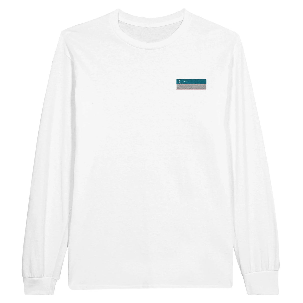 T-shirt manches longues ouzbékistan broderie coton doux