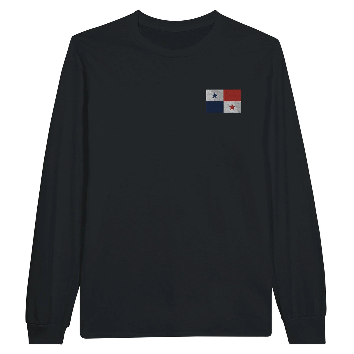 T-shirt manches longues panama broderie couleur coton doux