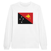 T-shirt manches longues papouasie-nouvelle-guinée coton mélangé