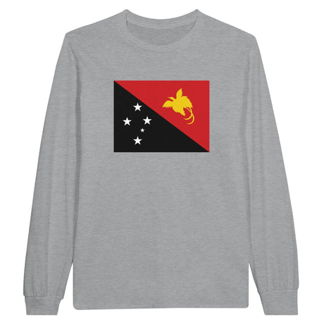 T-shirt manches longues papouasie-nouvelle-guinée coton mélangé
