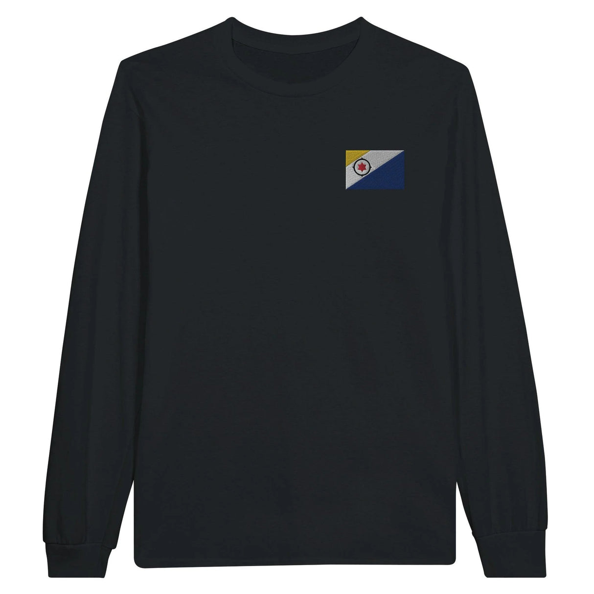 T-shirt manches longues pays-bas caraibéen coton brodé