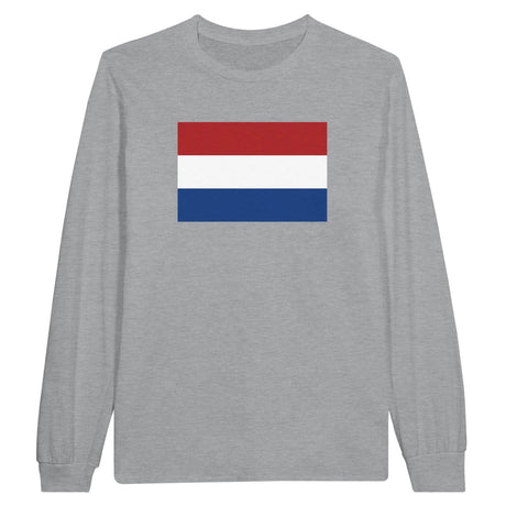 T-shirt manches longues pays-bas coton mélangé imprimé