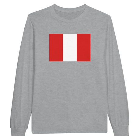 T-shirt manches longues pérou couleur coton mélangé doux