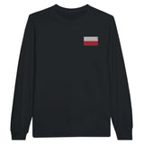 T-shirt manches longues pologne coton doux broderie couleur