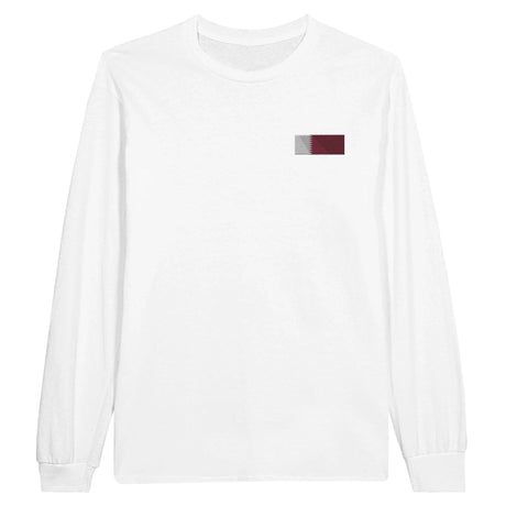 T-shirt manches longues qatar broderie couleur coton doux