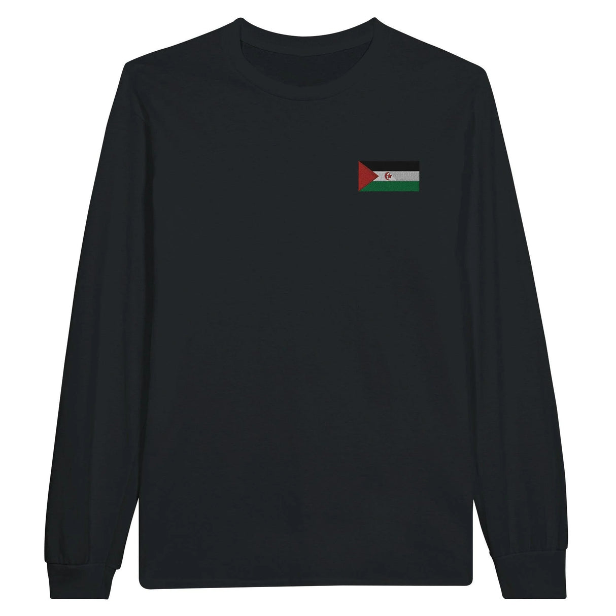 T-shirt manches longues république arabe sahraouie brodé coton