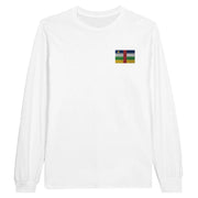 T-shirt manches longues république centrafricaine broderie coton