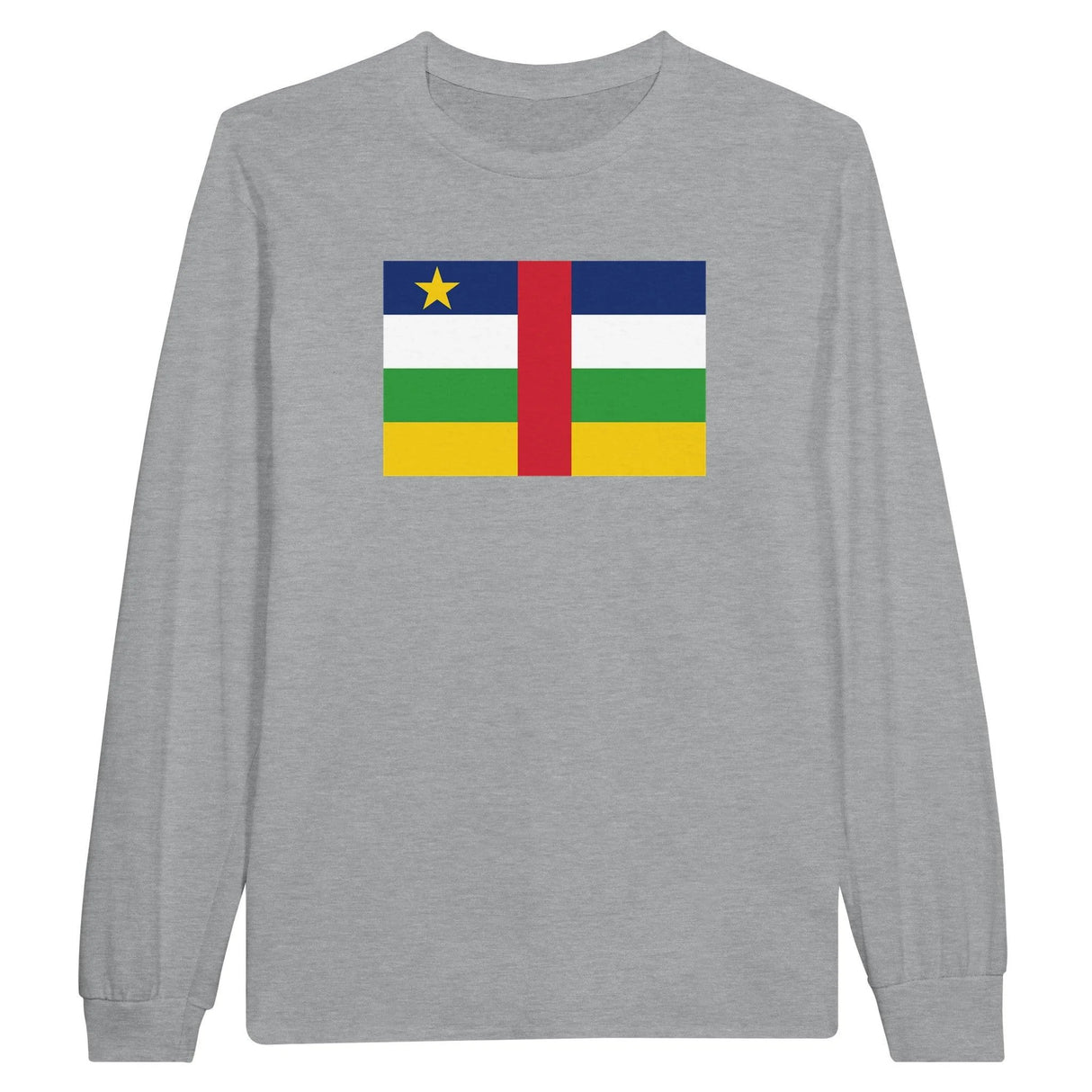 T-shirt manches longues république centrafricaine coton mélangé