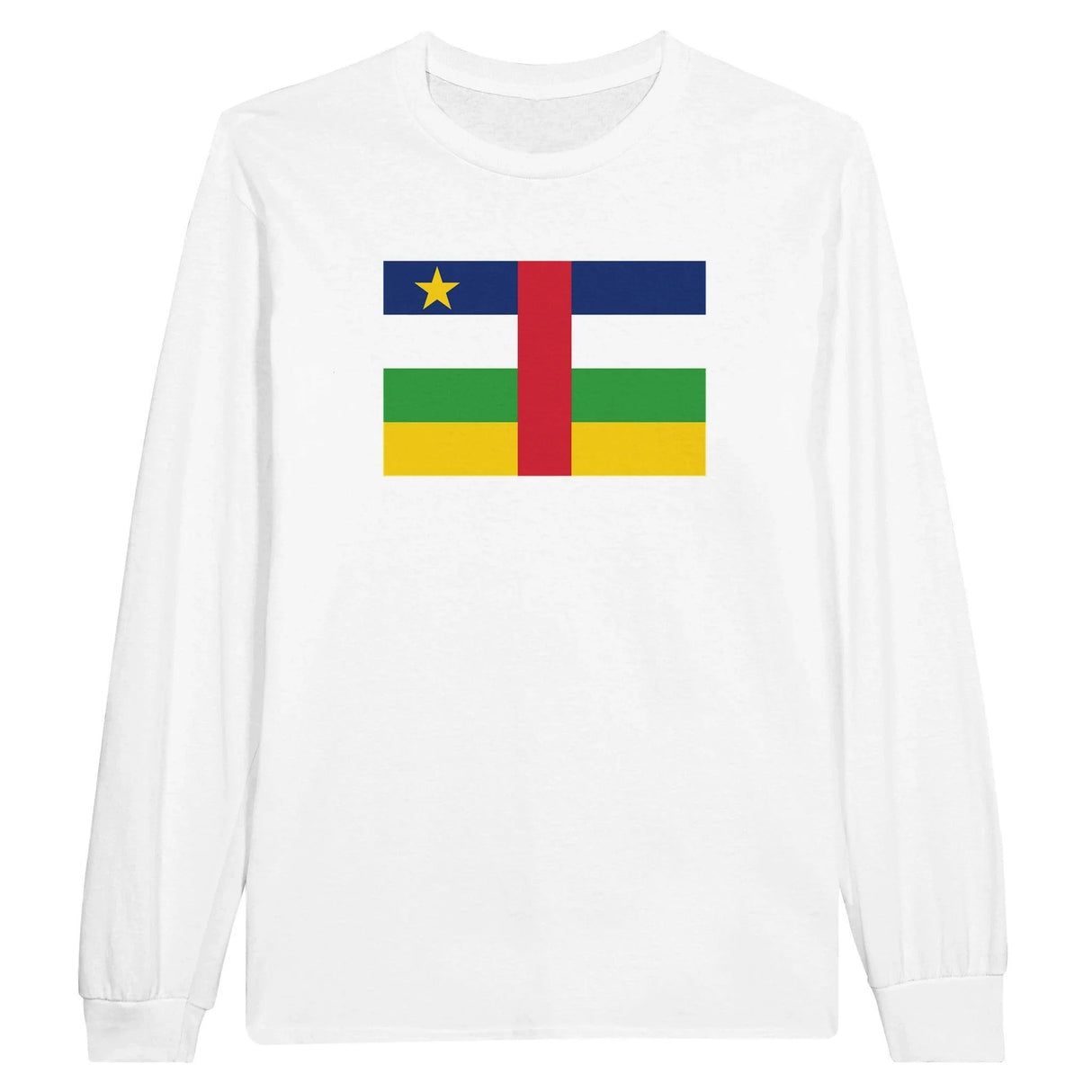 T-shirt manches longues république centrafricaine coton mélangé