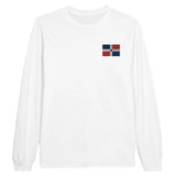 T-shirt manches longues république dominicaine broderie coton