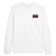 T-shirt manches longues russie coton doux broderie couleur