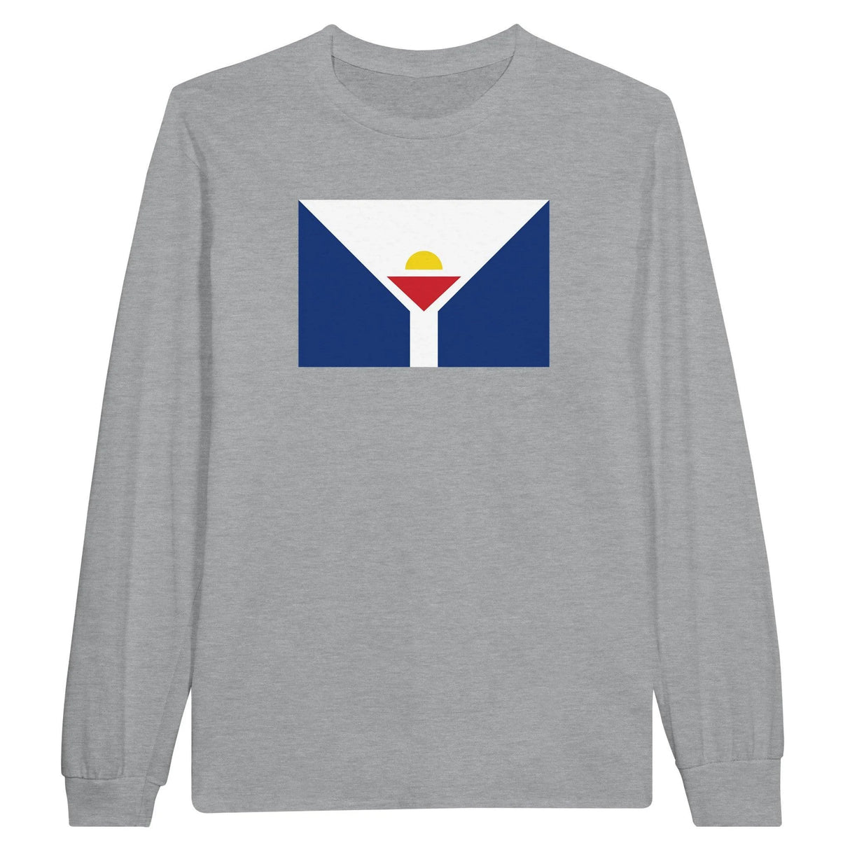 T-shirt manches longues saint-martin coton mélangé imprimé