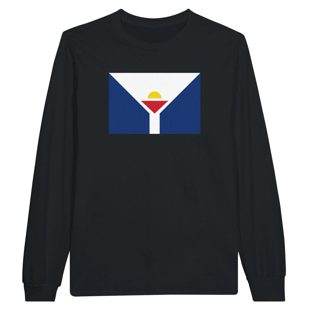 T-shirt manches longues saint-martin coton mélangé imprimé