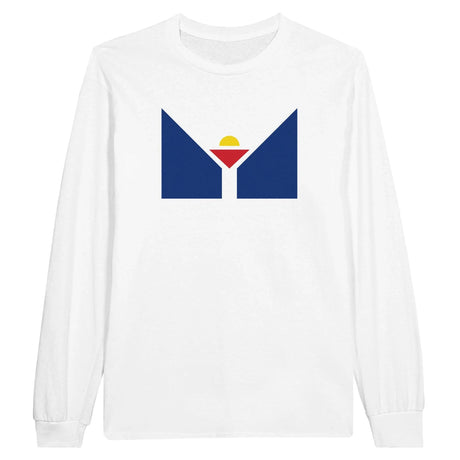 T-shirt manches longues saint-martin coton mélangé imprimé