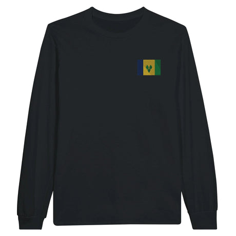 T-shirt manches longues saint-vincent broderie coton doux